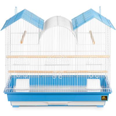 Prevue Triple Roof Cage-Blue/White